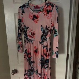light pink flower dress